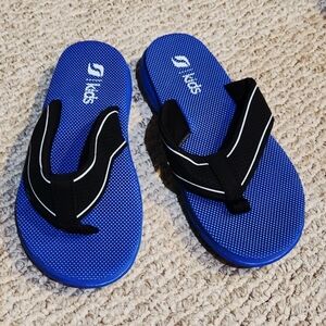 Kids Blue Sport Flip Flops Sandals